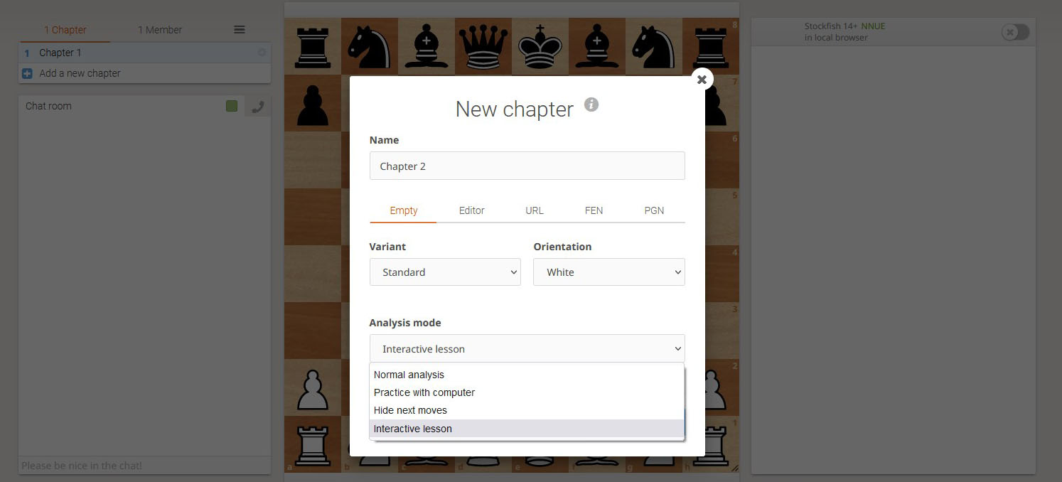 How to paste PGN of the game into the study chapter? • page 1/1 • Lichess  Feedback •